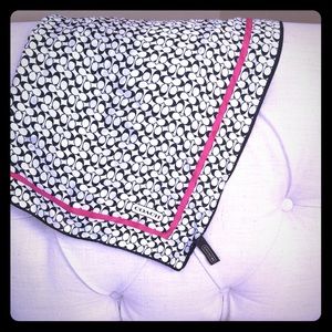 Square Silk Monogram Coach Scarf