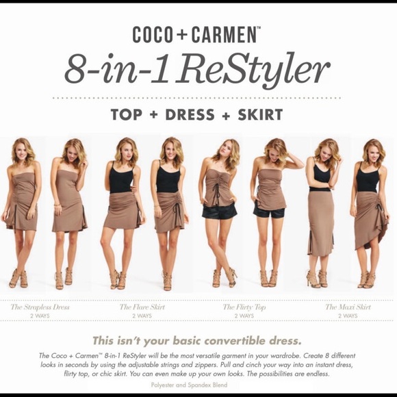Coco + Carmen 8-in-1 Restyler Top + Dress + Skirt