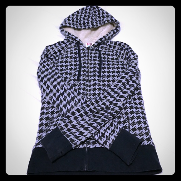 Roxy Houndstooth Hoodie - Large