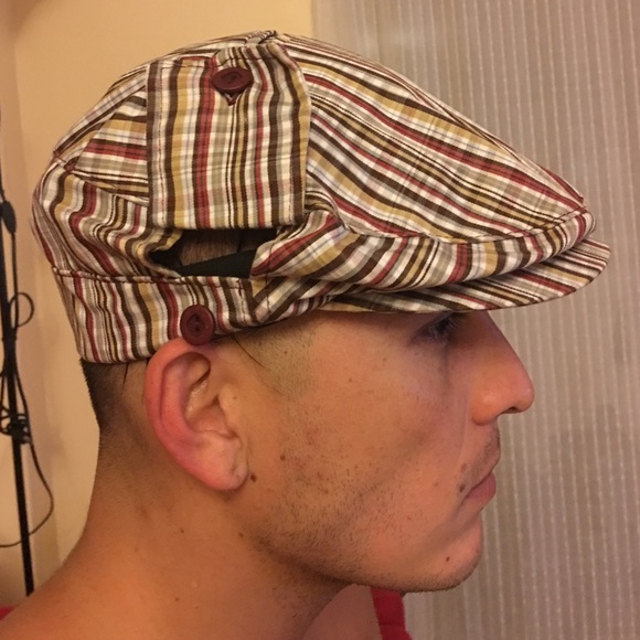 Plaid Beret hat. Never used.
