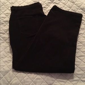Black corduroy pants