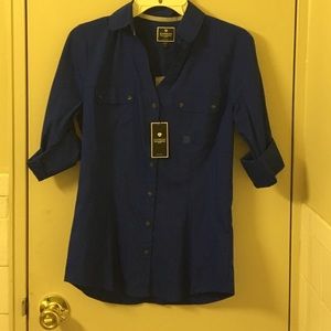 Express Cobalt 3/4 v button down
