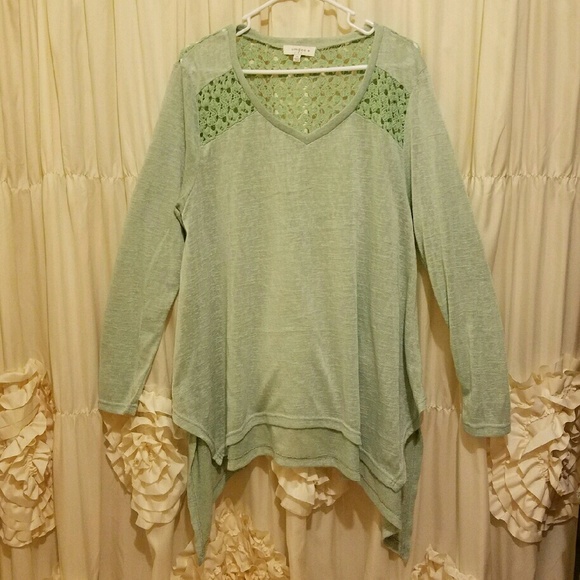 Mint green sweater tunic