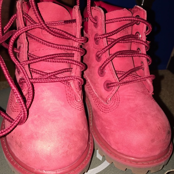 Red Timberlands Toddler