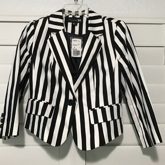 Forever 21 Striped Blazer - Medium - Brand new!