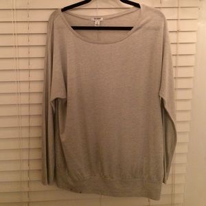 Shimmery silver shirt