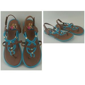 Turquoise sandals