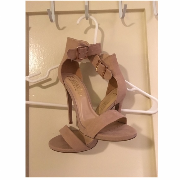 Nude strappy high heels!