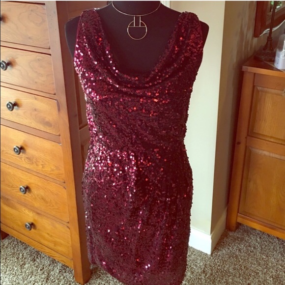 Red Sequin Dress