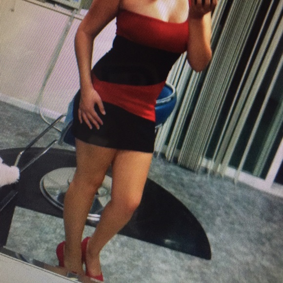 Black and Red Dress