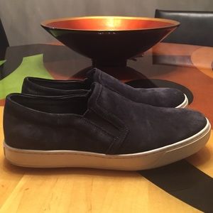 VINCE Barron Slip-On Blue Suede Shoes Men Size 10
