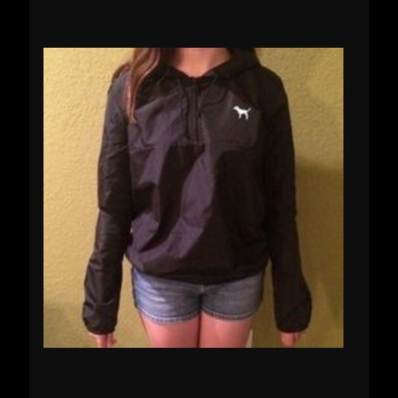 PINK Victoria's Secret Jackets & Blazers - Victoria's Secret Pink Hooded Windbreaker