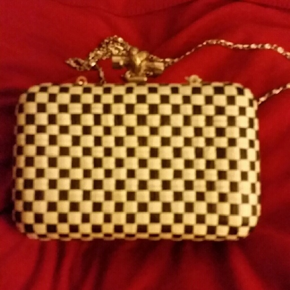 Small purse... black and white check...