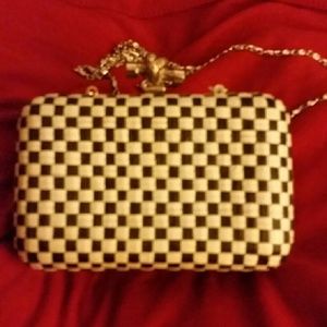Small purse... black and white check...