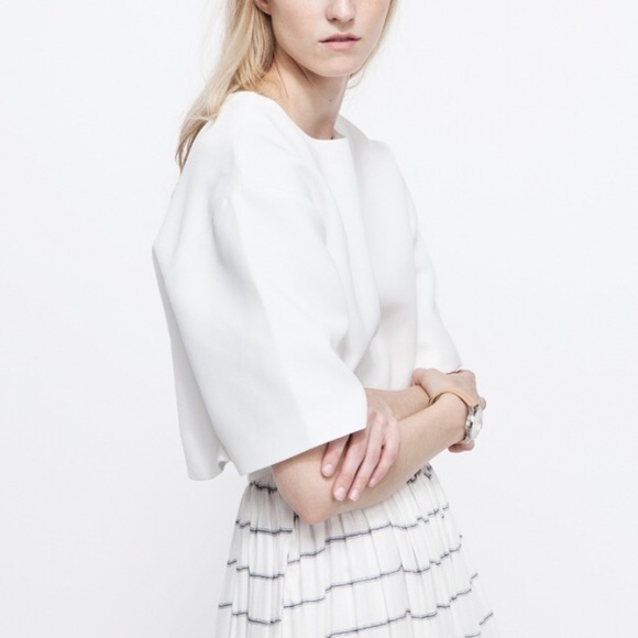 C/MEO Collective cropped white top - Picture 2 of 4