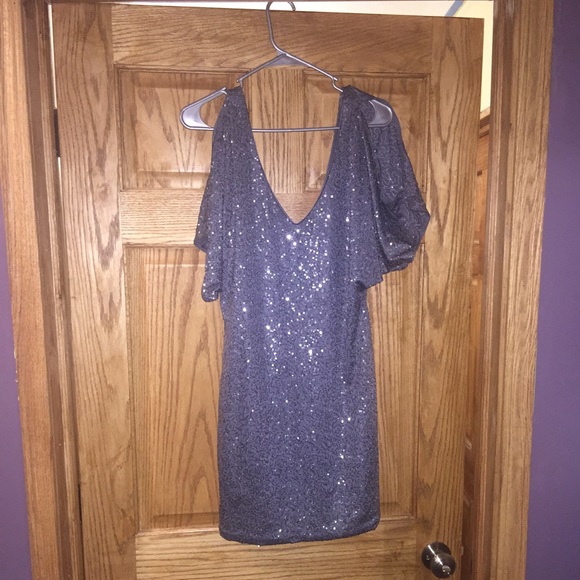 Silver Sequin Dress