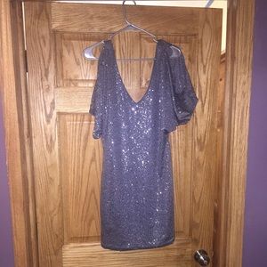 Silver Sequin Dress