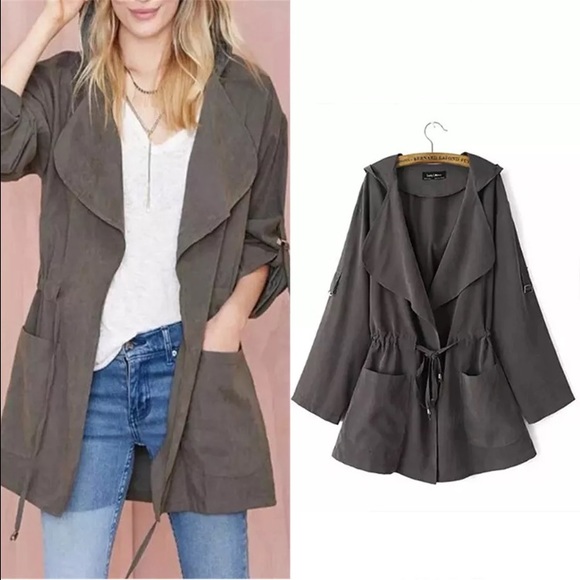 Sweaters - 📍LAST 1! Loose Soft Gray Hoodie