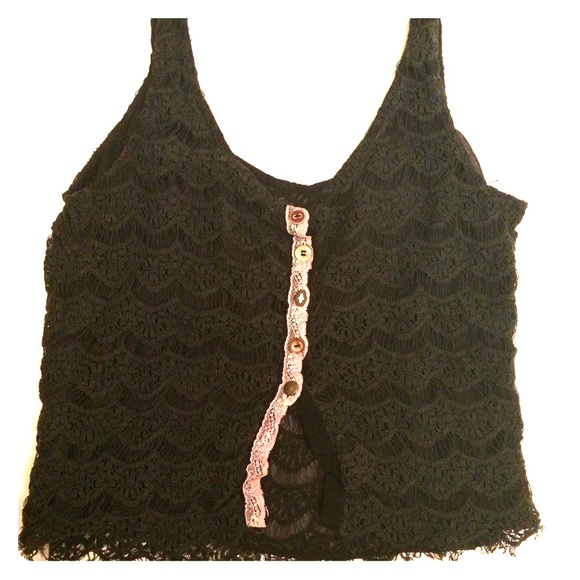 Black Urban Outfitters Lace Top