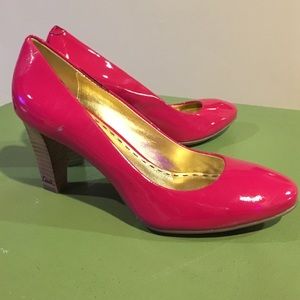 Coach Fuchia patent leather heels