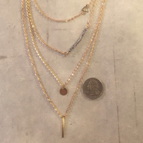 Multi Layer Chain Necklace - Picture 2 of 3