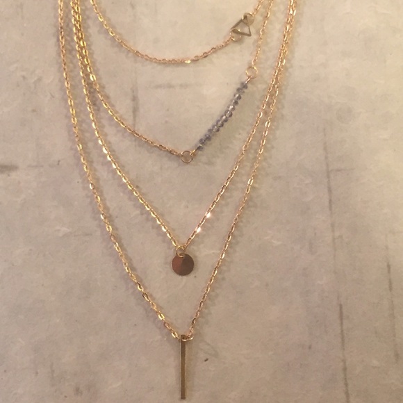 Multi Layer Chain Necklace - Picture 3 of 3