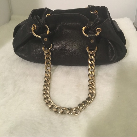 Vintage Juicy Couture Leather Gold Chain