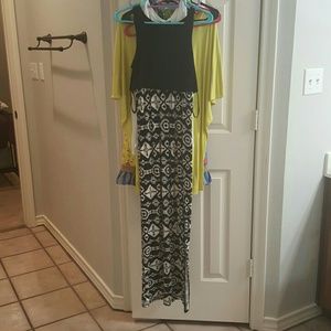 Aztec print Maxi dress