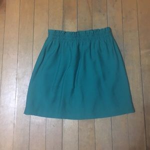 Teal J Crew Skirt