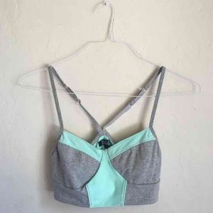 Mint and gray Nollie bralette