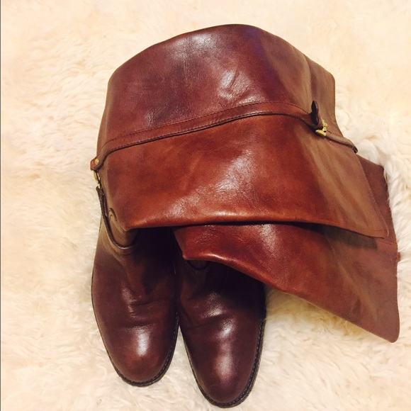 Authentic Coach Tall Brown Boots