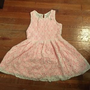 Girls Cherokee Eyelet Dress