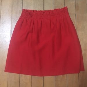 Red J Crew Skirt