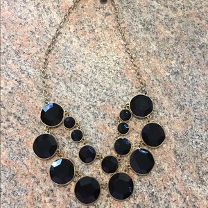 Black circle necklace