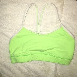 Lime Green Lululemon sports bra