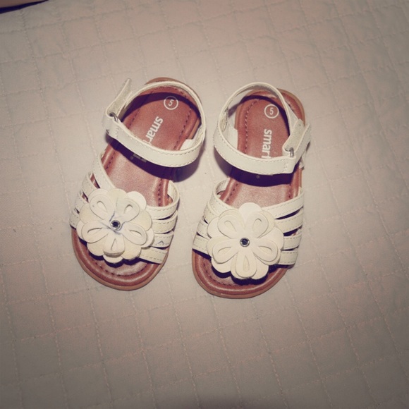 White Smart Fit Sandals.
