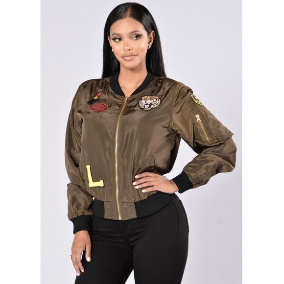 Olive bomber jacket New With Tag
