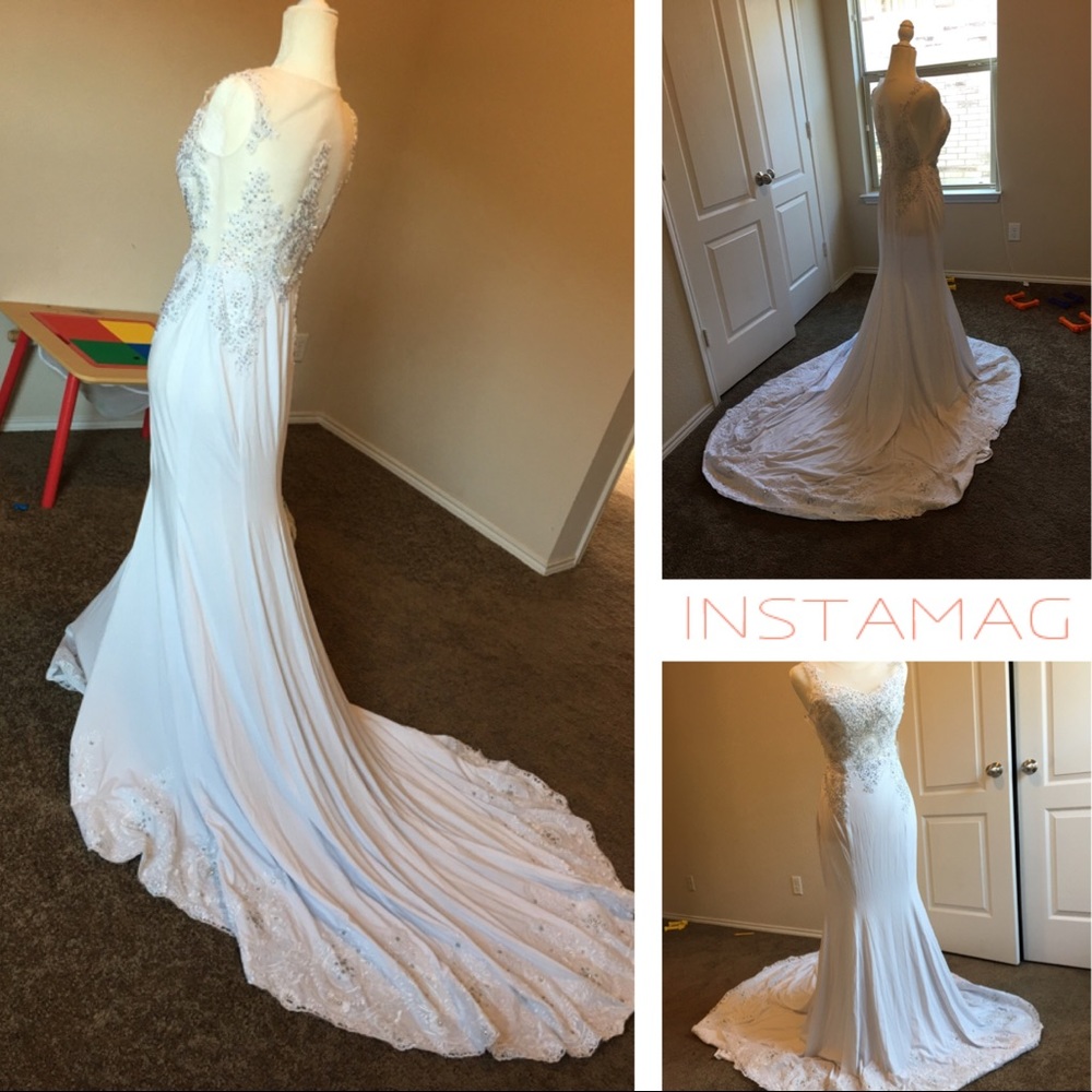 💥💥sexy long Wedding dress