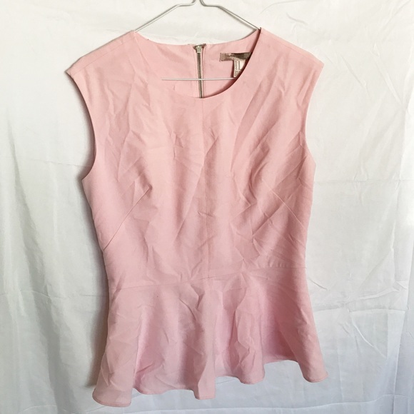 FOREVER 21 Pink Peplum Top - Picture 1 of 3