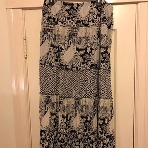 Style & Co. ruffled long skirt
