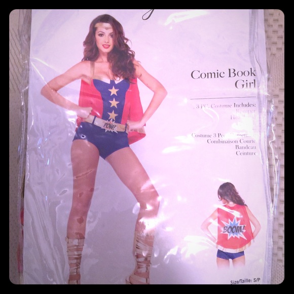 Sexy comic book super hero costume