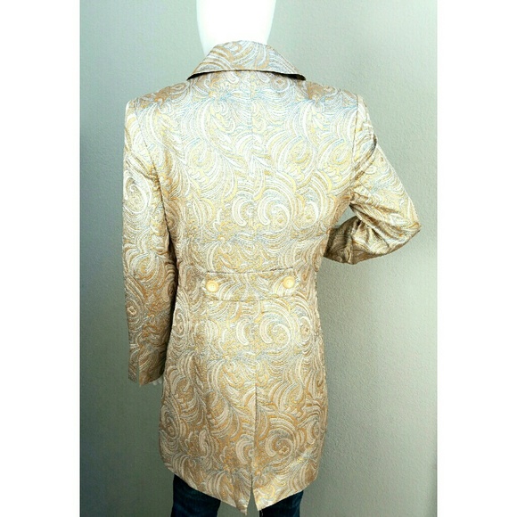 BEBE Gold Pattern Jacket - Picture 2 of 2