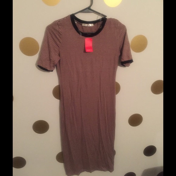 Striped Midi T-Shirt dress