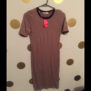 Striped Midi T-Shirt dress