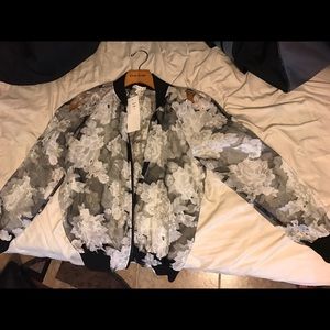 Floral Bomber Jacket