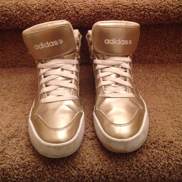 NEO Label Metallic Gold Hightop Adidas