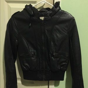 Thread & Supply Leather Jacket. Size small.