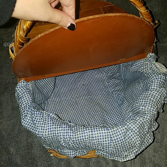Bags Vintage Picnic Basket Poshmark