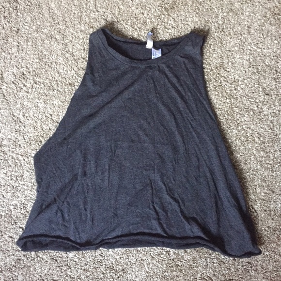 Grey muscle tee