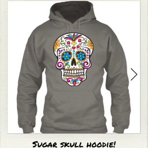 UNISEX SUGAR SKULL HOODIE!